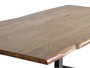 GINER Y COLOMER Mesa de comedor de madera de acacia natural y patas de metal